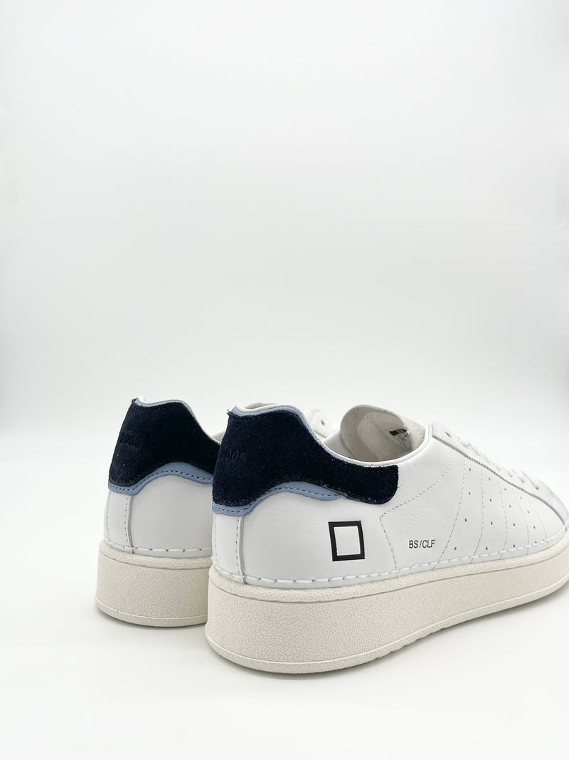 Sneaker Base Calf white-blue