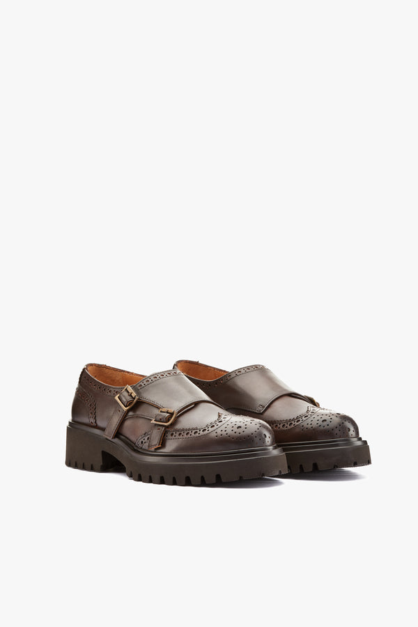 Monk strap inglese testa moro