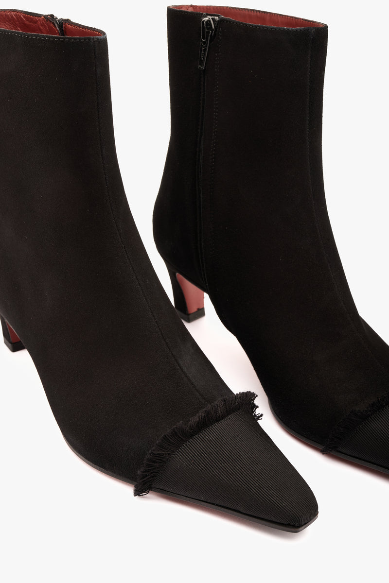 Stivaletto Evari camoscio nero/grò