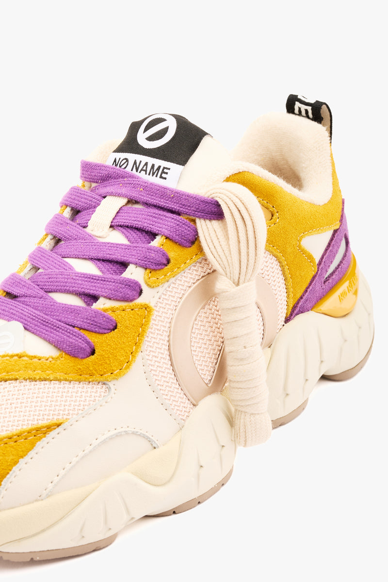 Sneaker Krazee runner mustard/purple