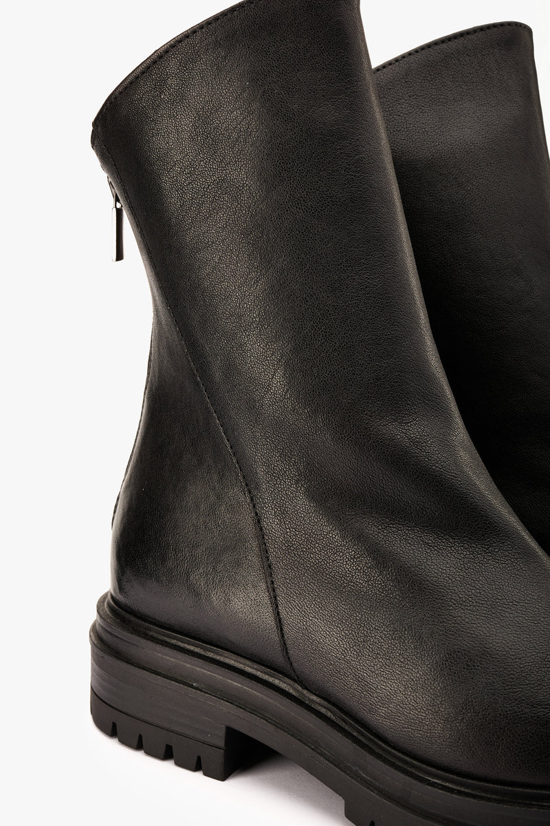 Stivaletto pelle nera