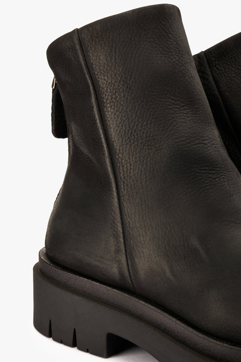 Stivaletto pelle nera