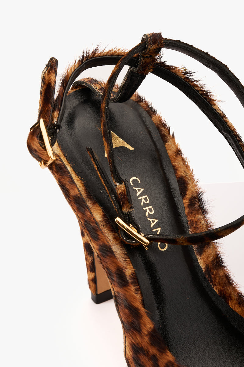 Slingback cavallino leopard