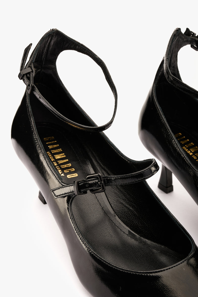 Décolleté cinturino nero