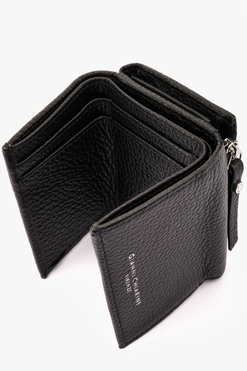 Portafoglio Grain nero