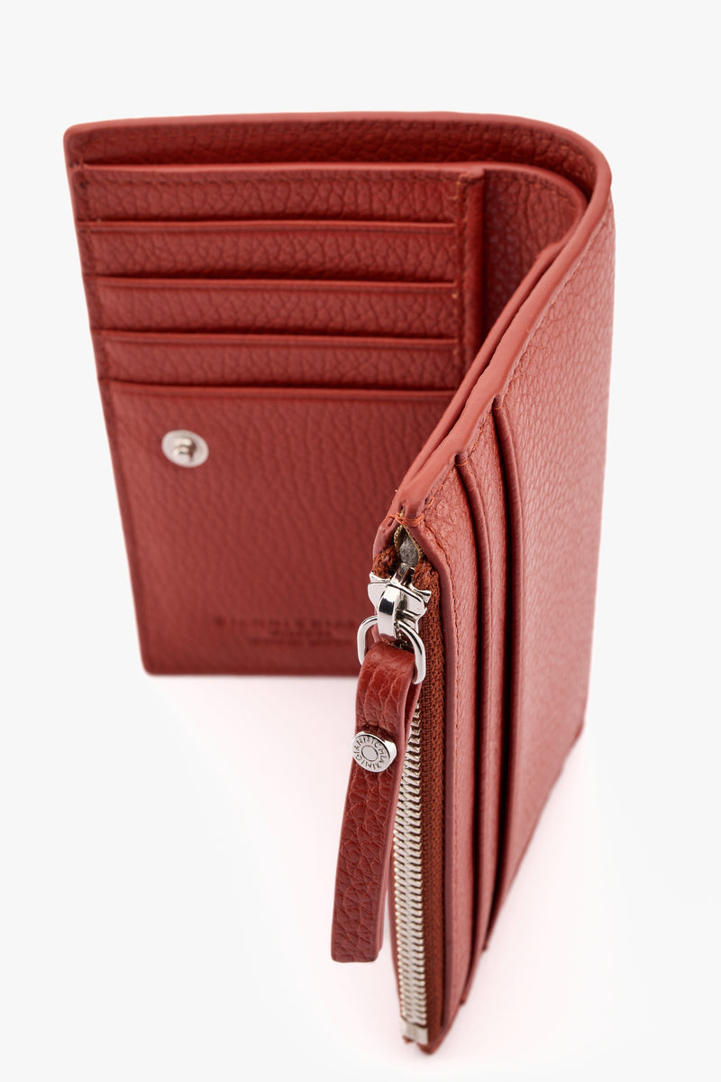 Portafoglio Dollaro brick red