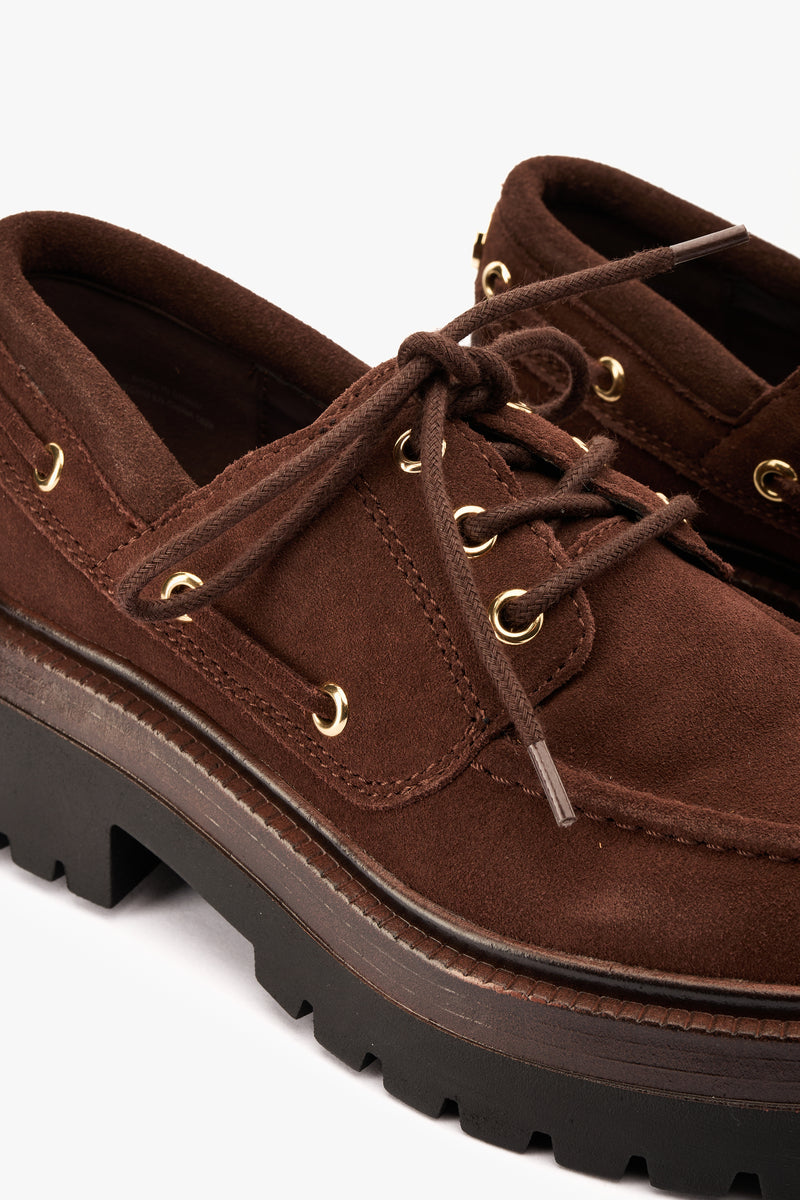 Mocassino Detroit camoscio marrone