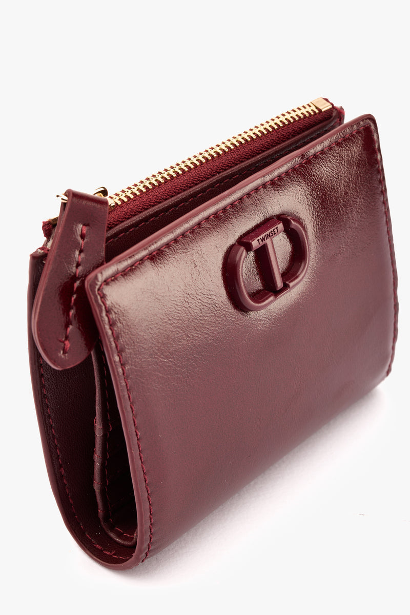 Portafoglio logo burgundy