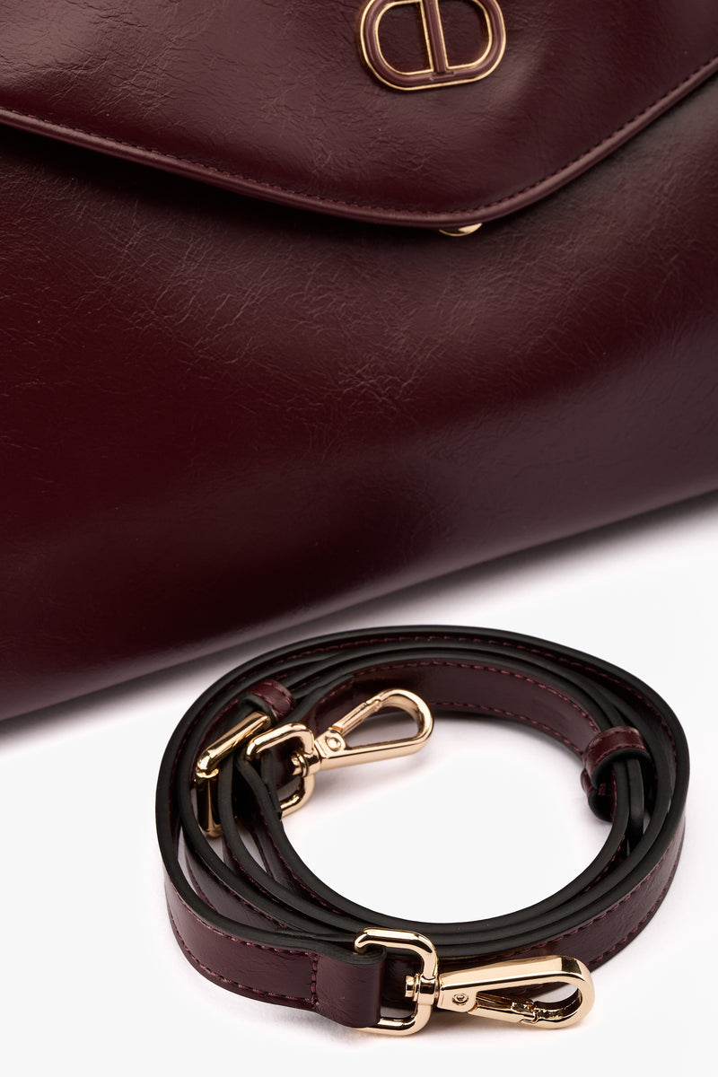 Borsa top handle burgundy