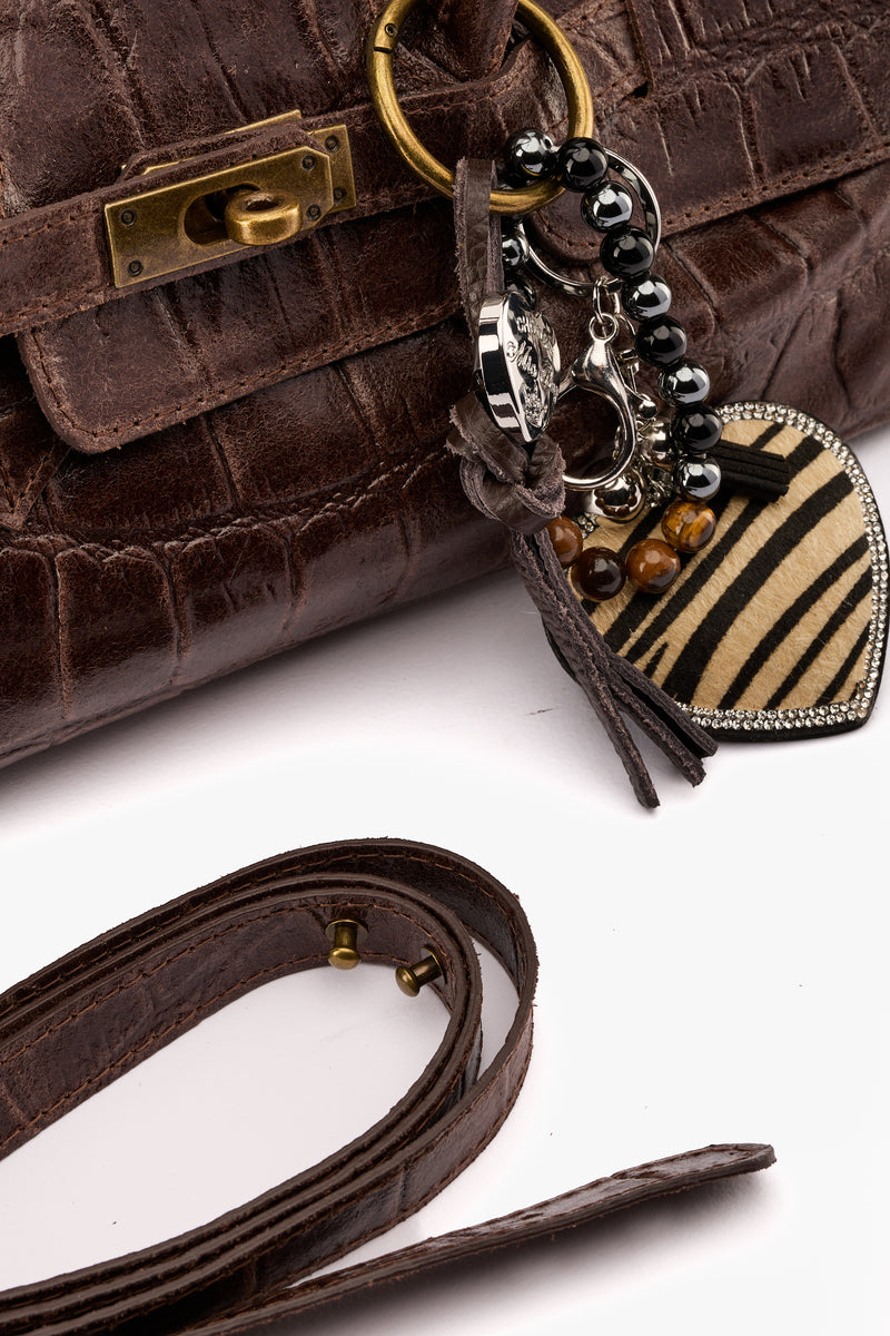 Borsa a spalla cocco moro