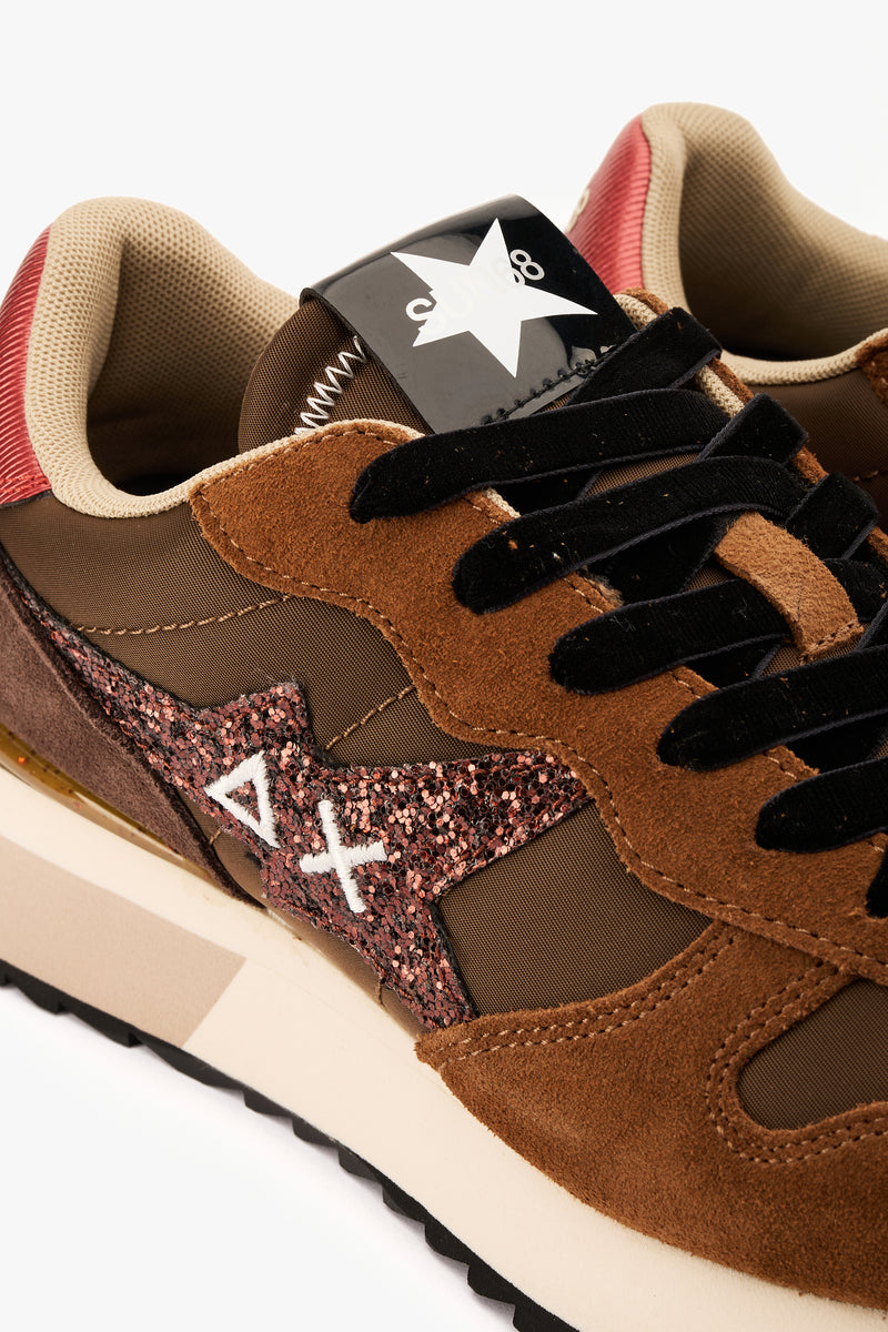 Sneaker Ally Stargirl Glitter marrone