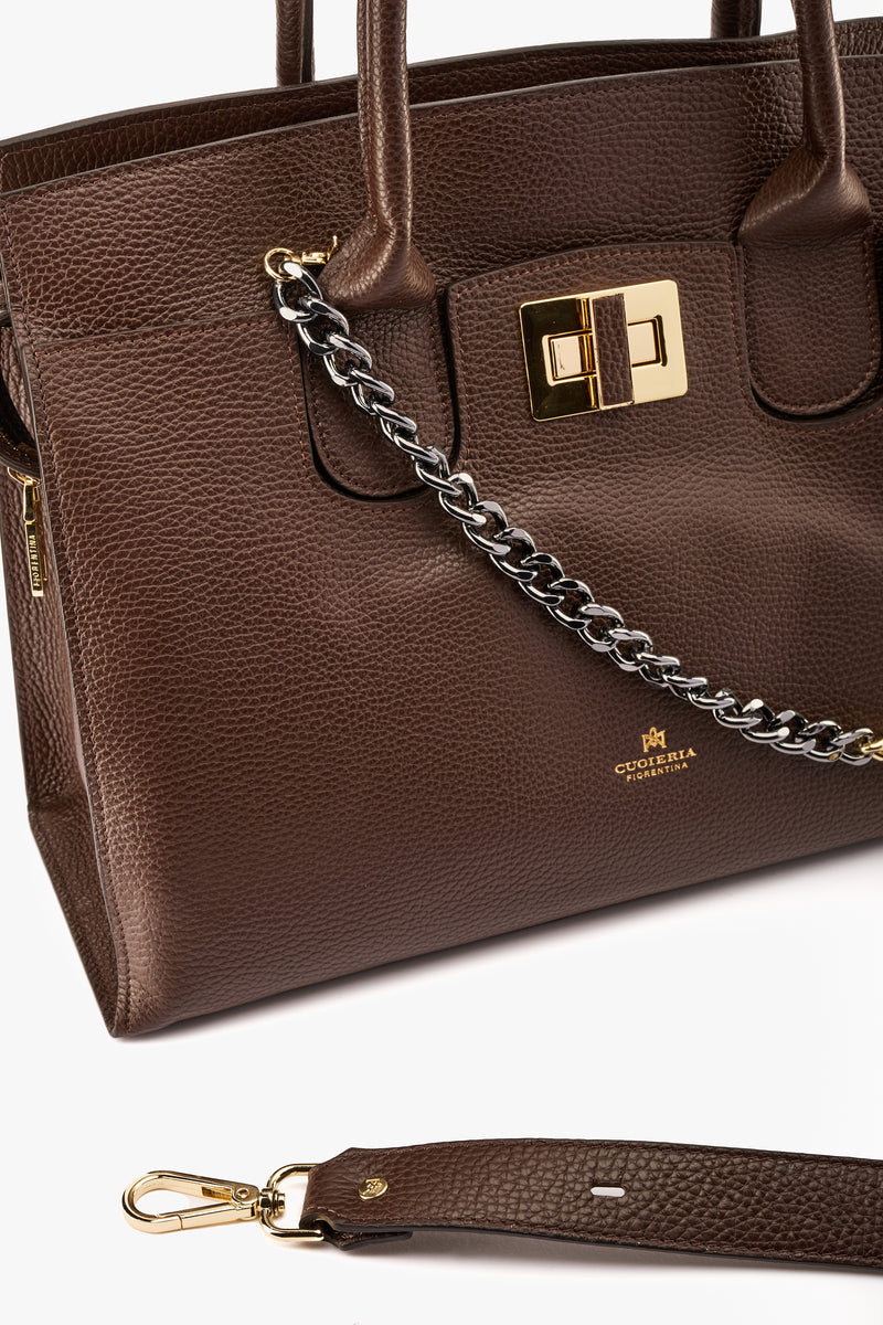 Borsa Bella soft large cioccolato