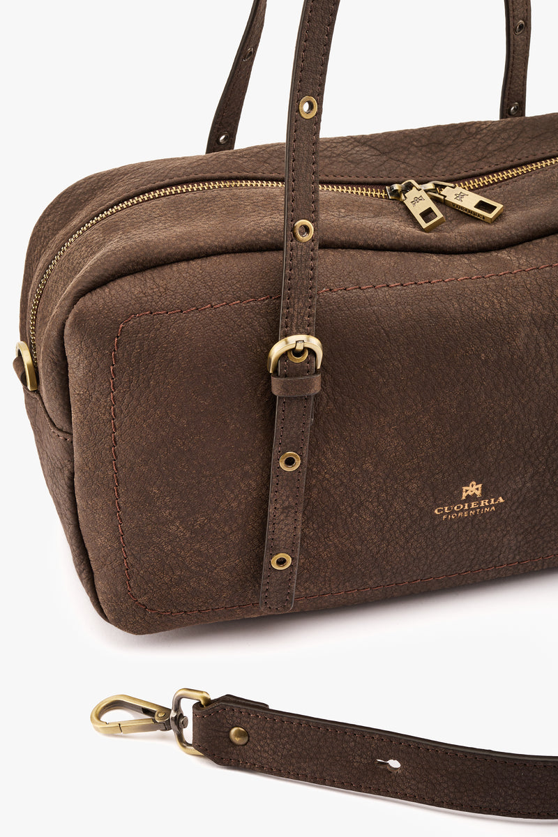 Borsa Eva soft large duffle cioccolato