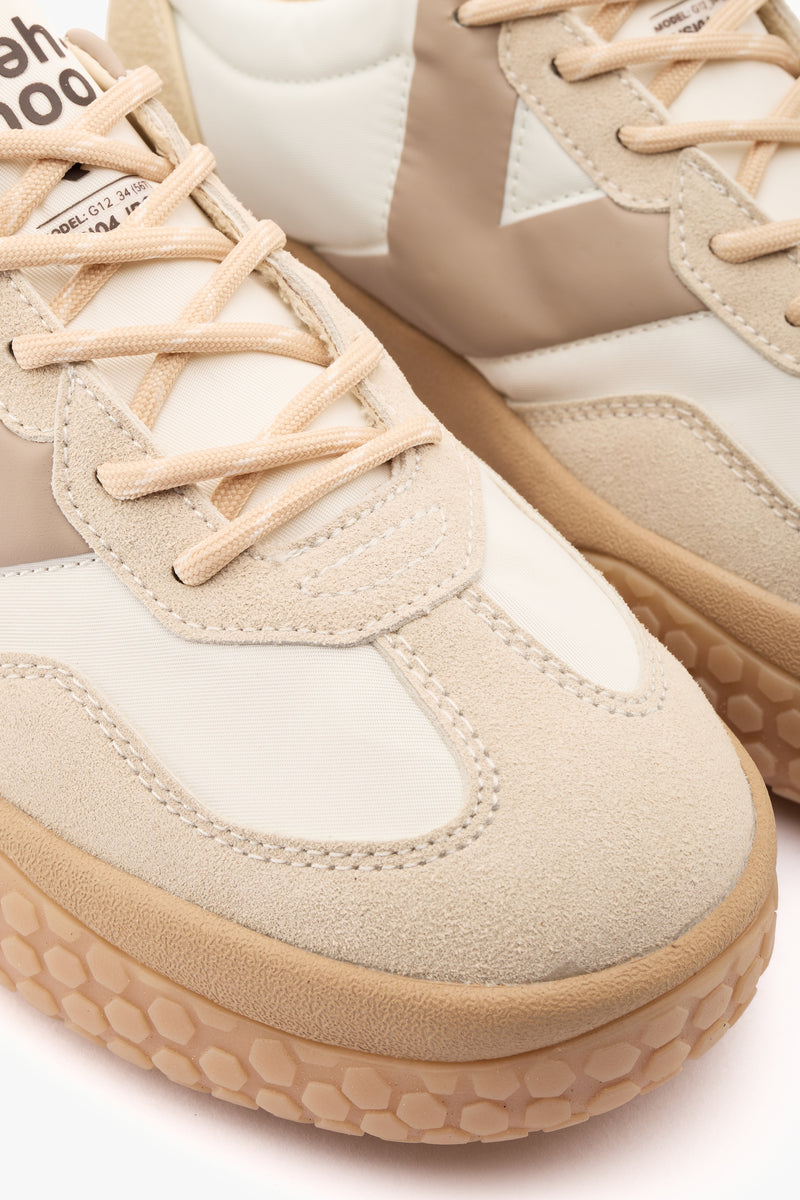 Sneaker off white/tortora