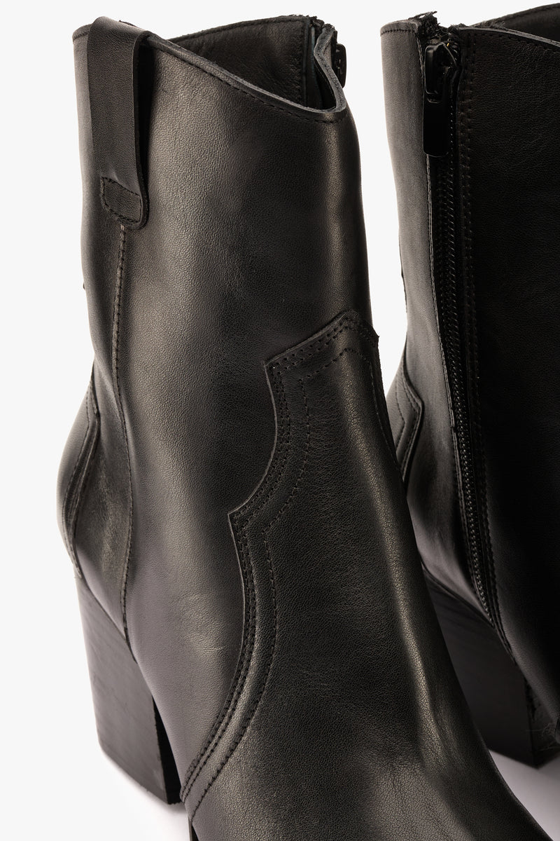 Stivaletto texano nero