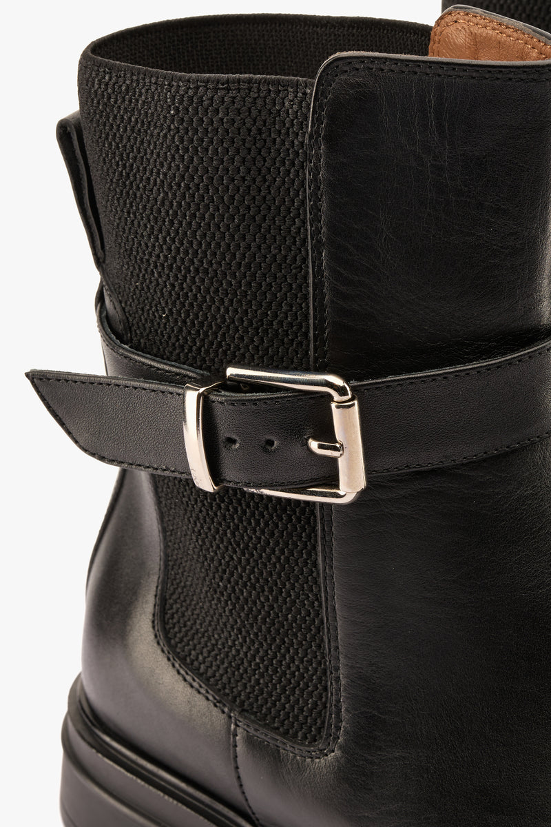 Chelsea nero fibbia