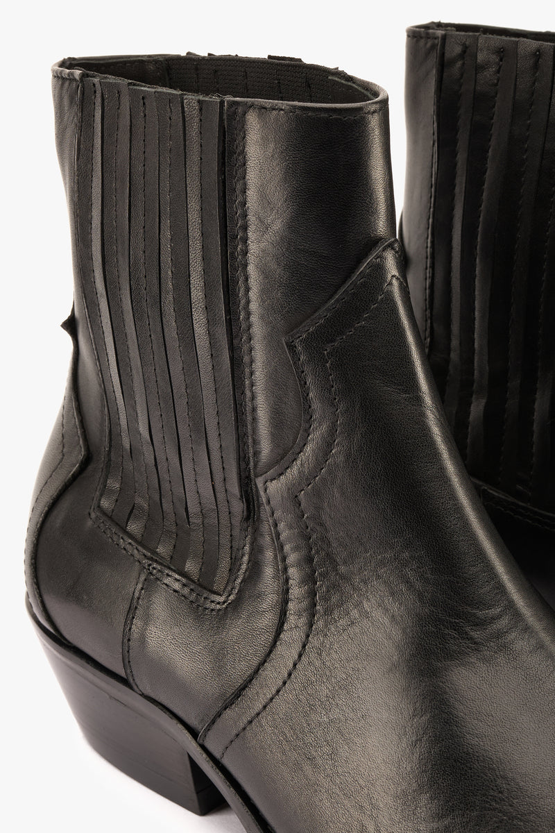 Stivaletto texano nero