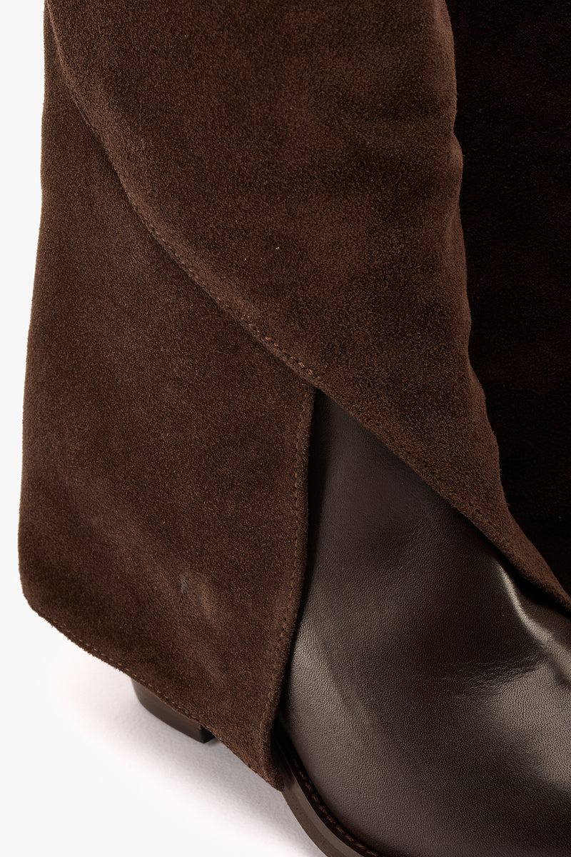 Stivale texano moro risvolto