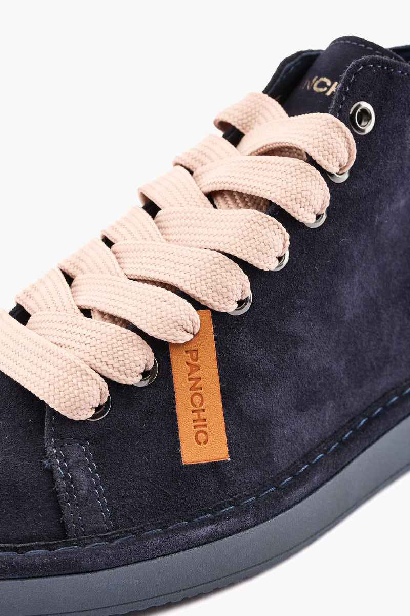 Polacchino suede blu/rosa