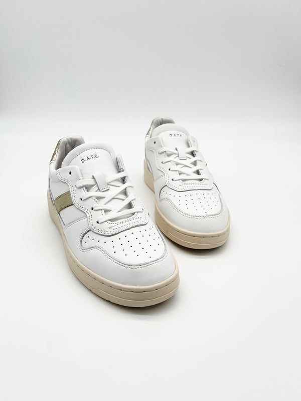 Sneaker Court 2.0 vintage calf white-platinum