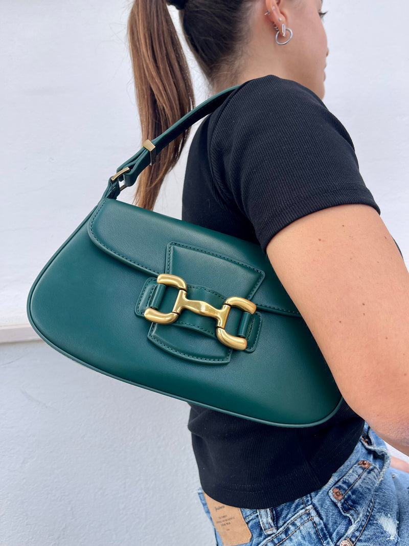 Borsa a spalla verde