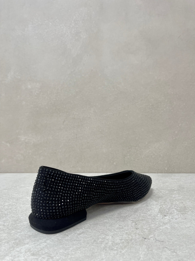 Ballerina strass nero