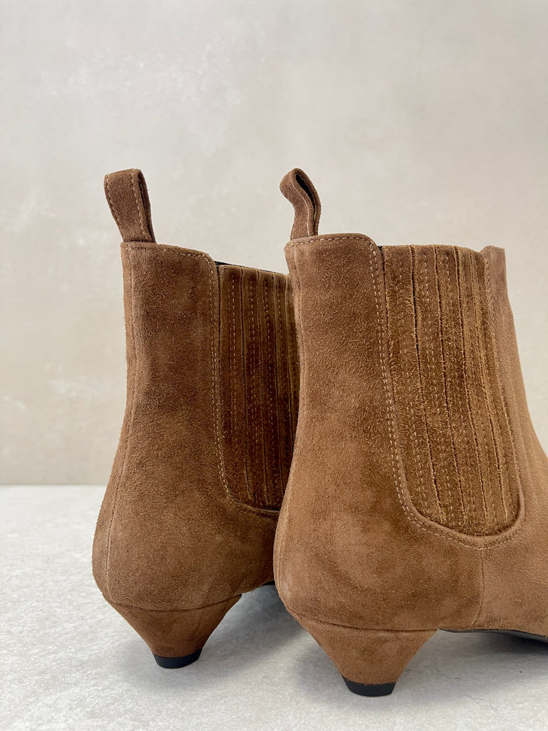 Stivaletto camoscio bruciato