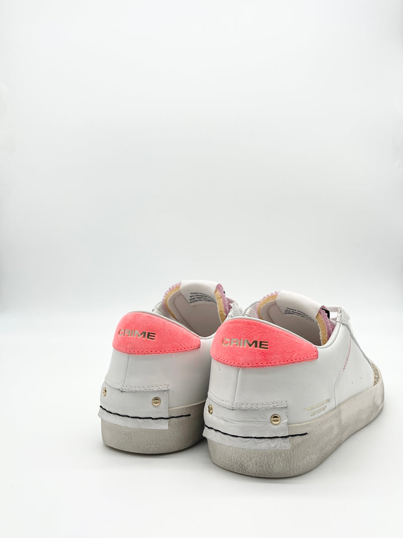 Sneaker Distressed champagne rosé