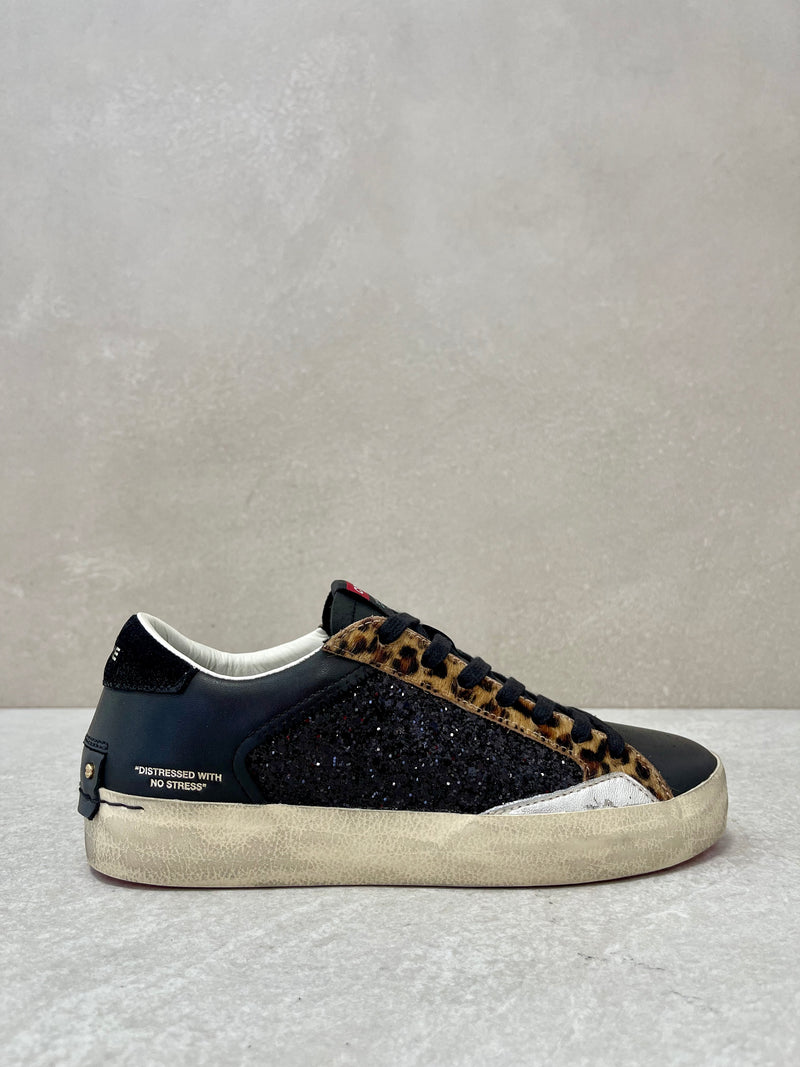 Sneaker Distressed black dusk-animalier