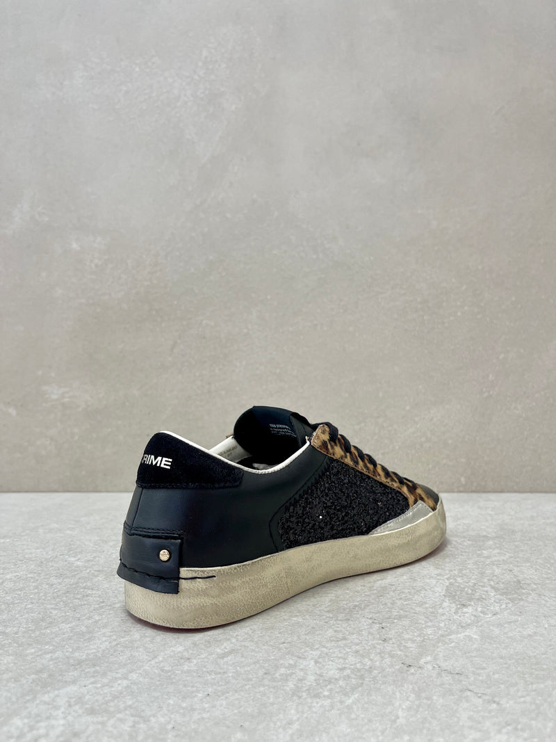 Sneaker Distressed black dusk-animalier