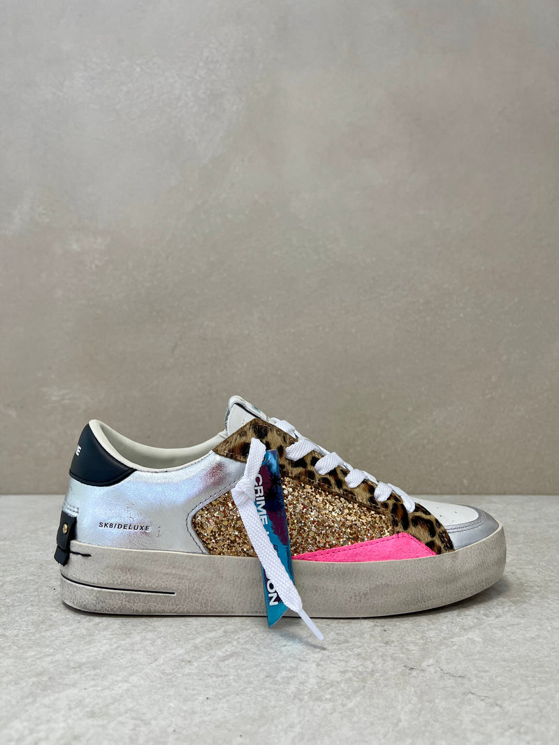 Sneaker Skate Deluxe animalier-gold