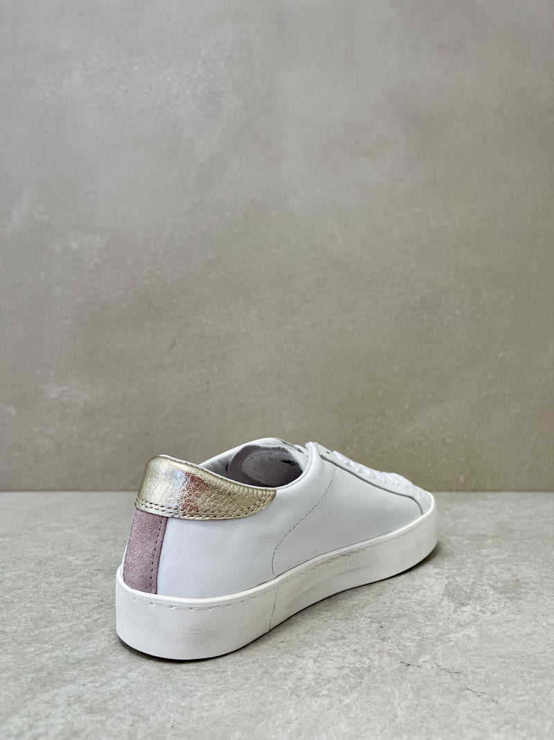 Sneaker D.A.T.E. hill low calf white-platinum
