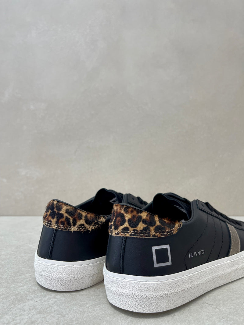 Sneaker D.A.T.E. hill low vintage calf black