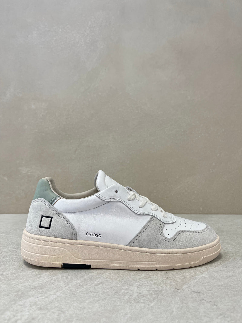 Sneaker D.A.T.E. court basic white-sage