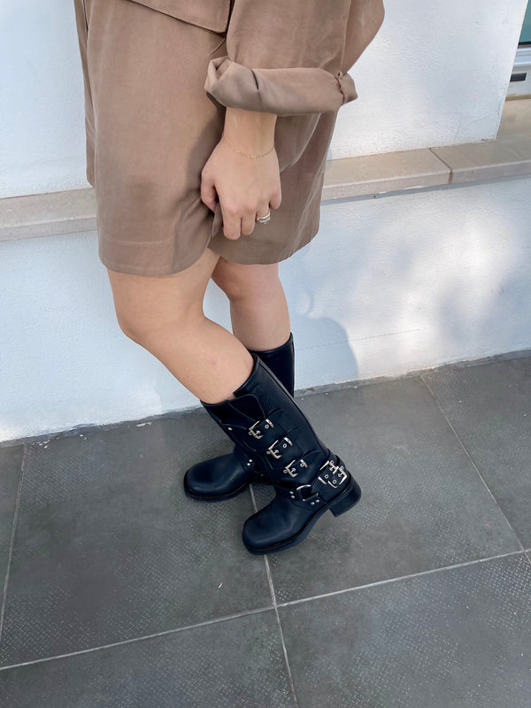Biker boots multi fibbie