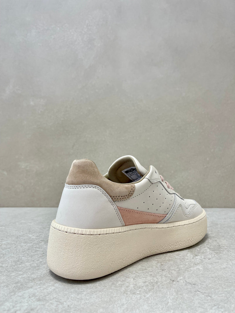 Sneaker D.A.T.E. step calf ivory