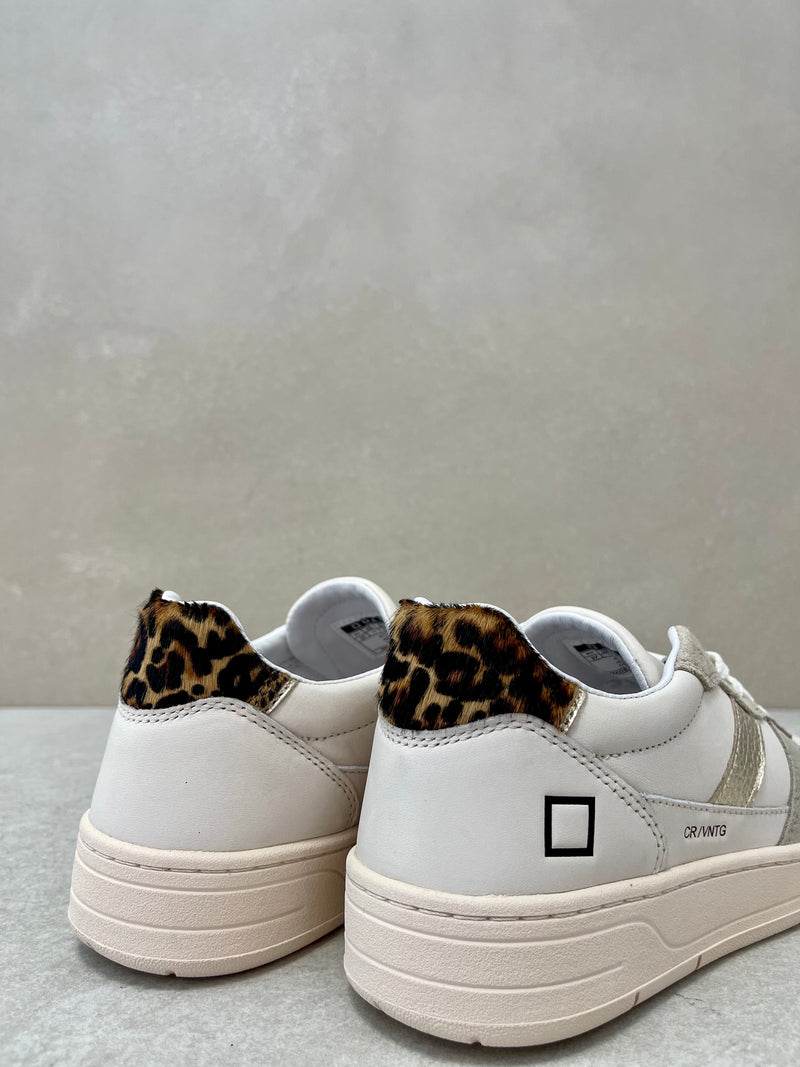 Sneaker D.A.T.E. court 2.0 vintage calf ivory