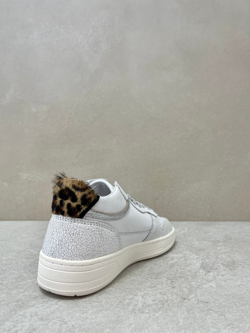 Sneaker D.A.T.E. court 2.0 mid pop white-leopard