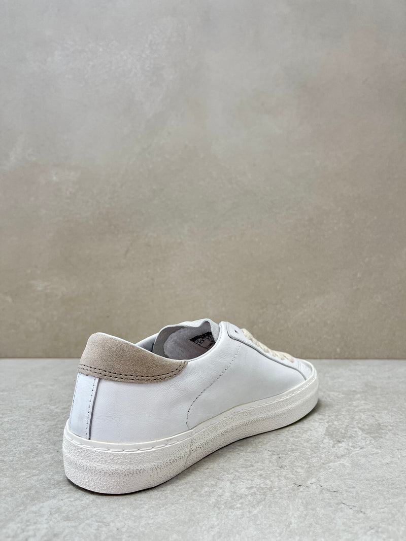 Sneaker D.A.T.E. hill low vintage calf white-leopard
