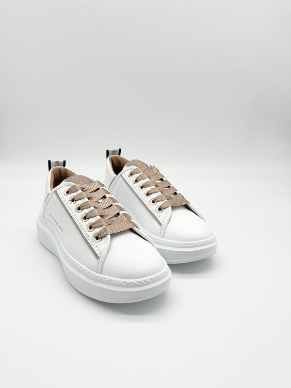 Sneaker Wembley white nude