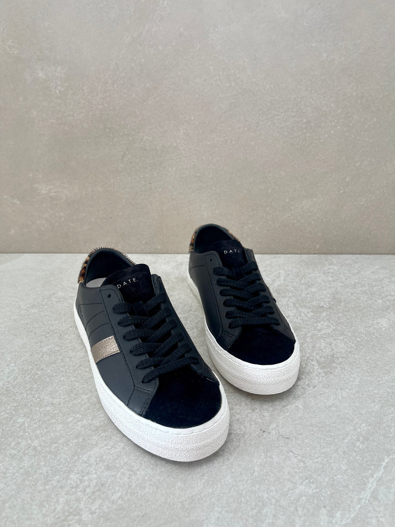 Sneaker D.A.T.E. hill low vintage calf black