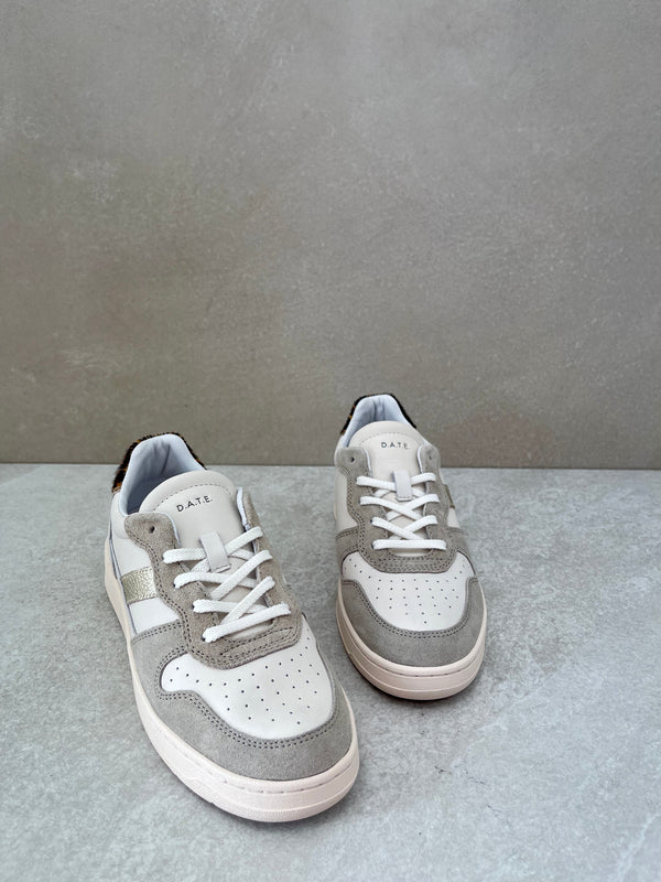 Sneaker D.A.T.E. court 2.0 vintage calf ivory