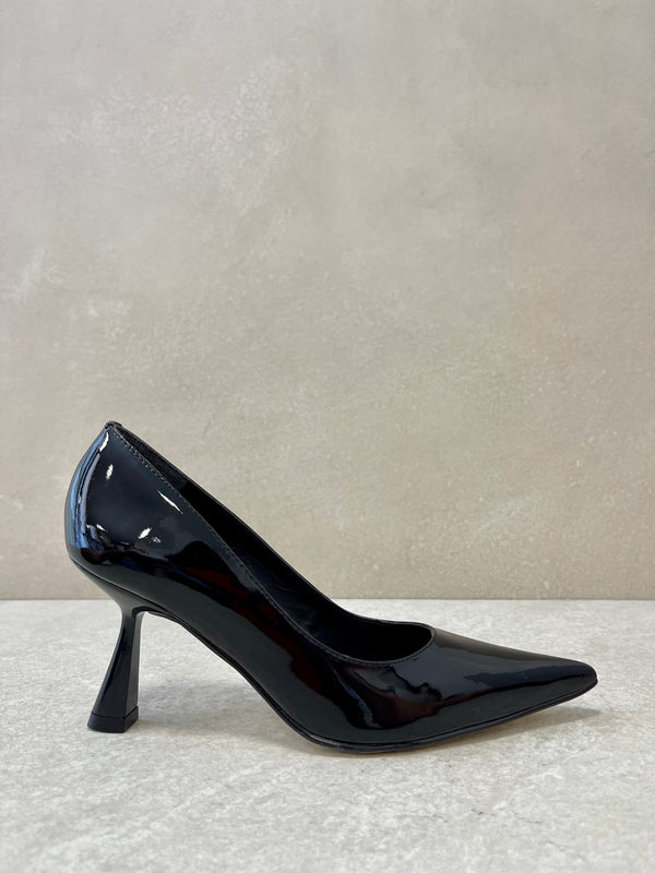 Décolleté vernice nera