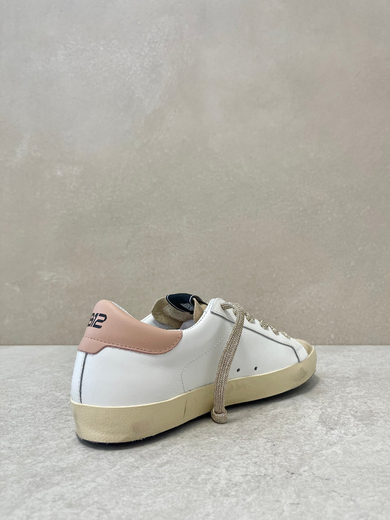 Sneaker Suprime bianco-rosa