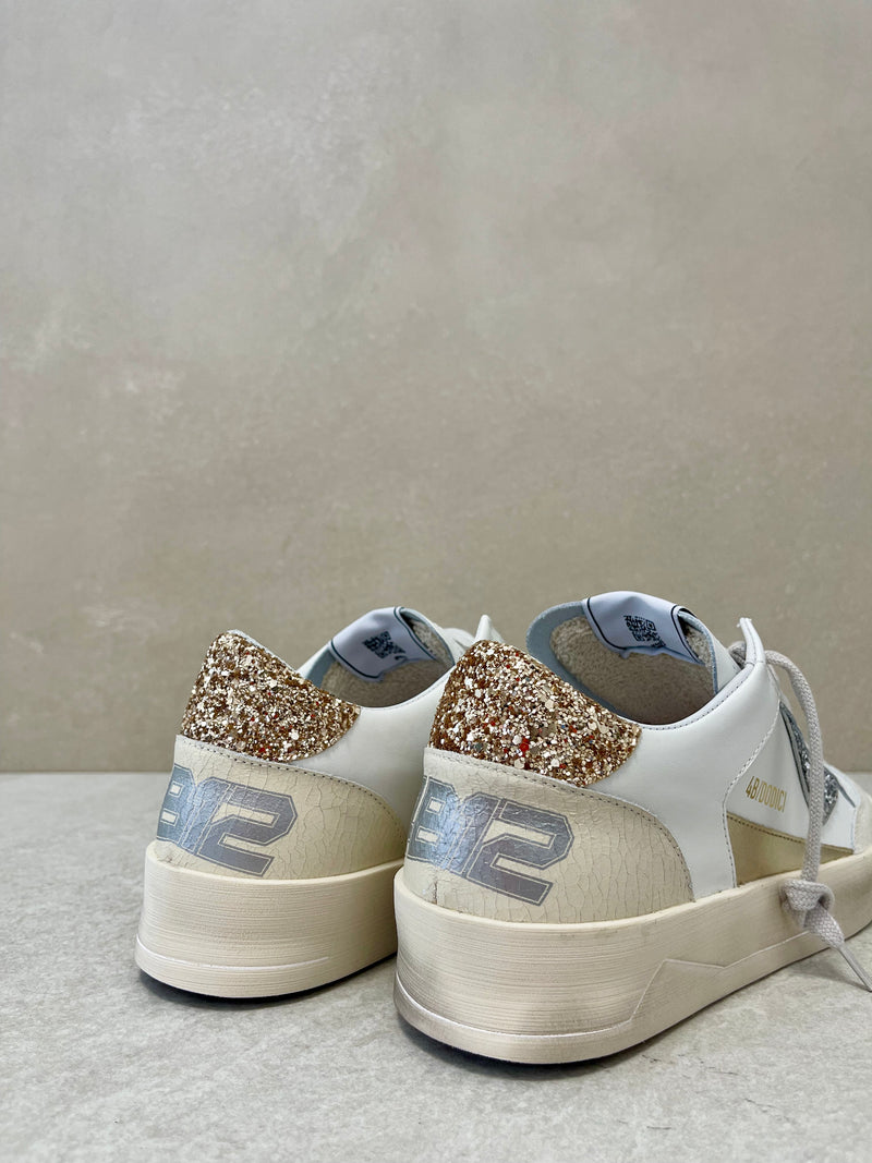 Sneaker Kyle bianco-glitter