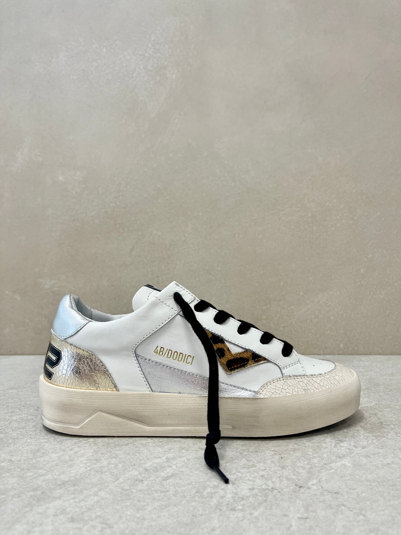 Sneaker Kyle bianco-metal