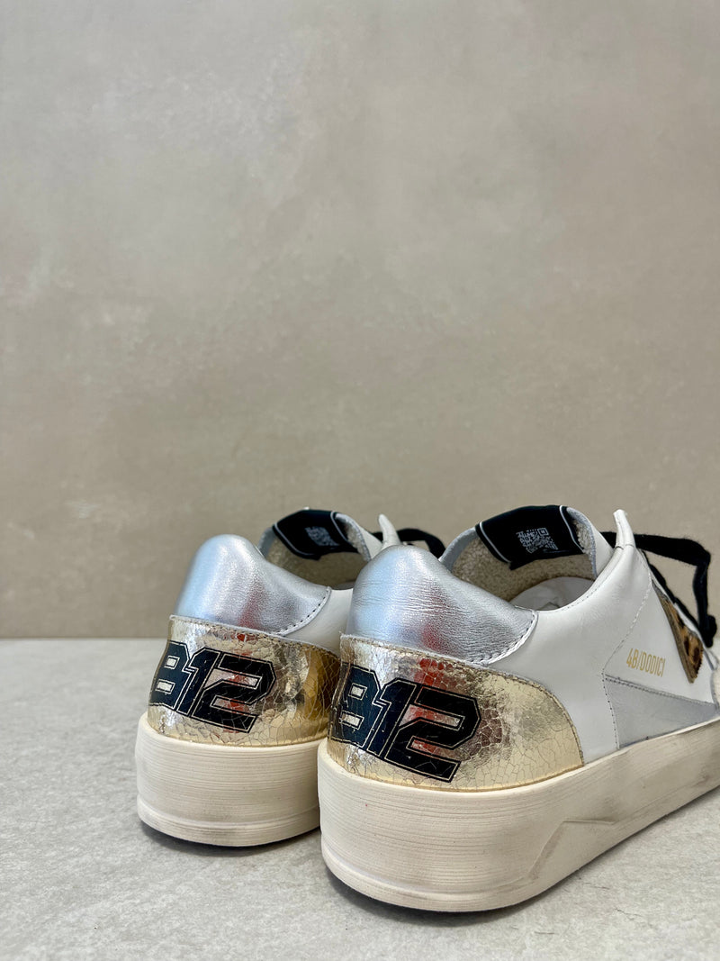 Sneaker Kyle bianco-metal