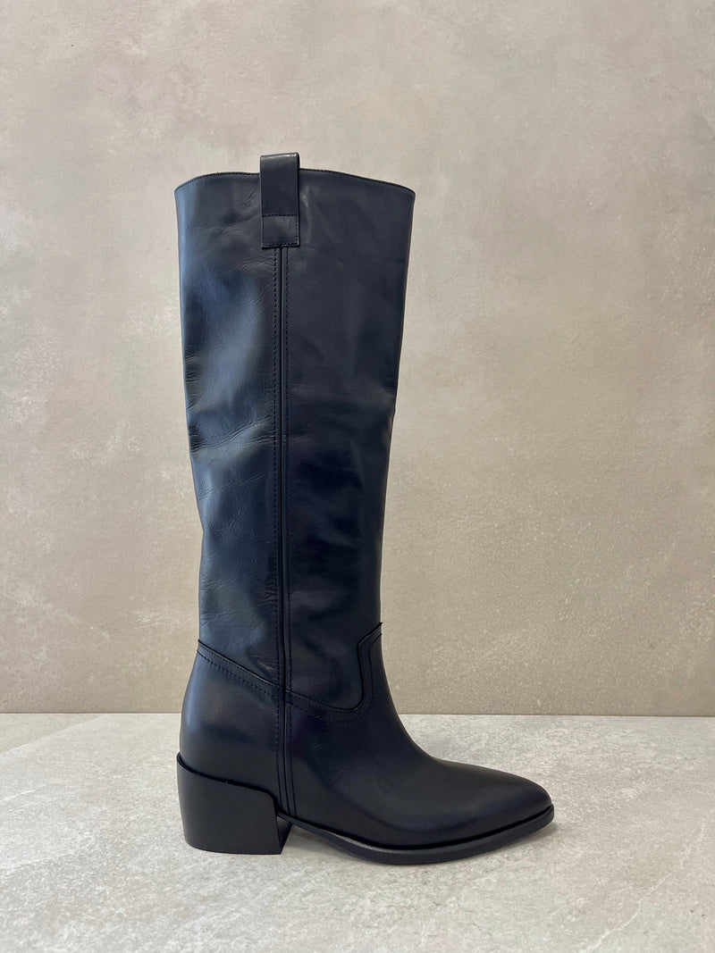Stivale texano nero