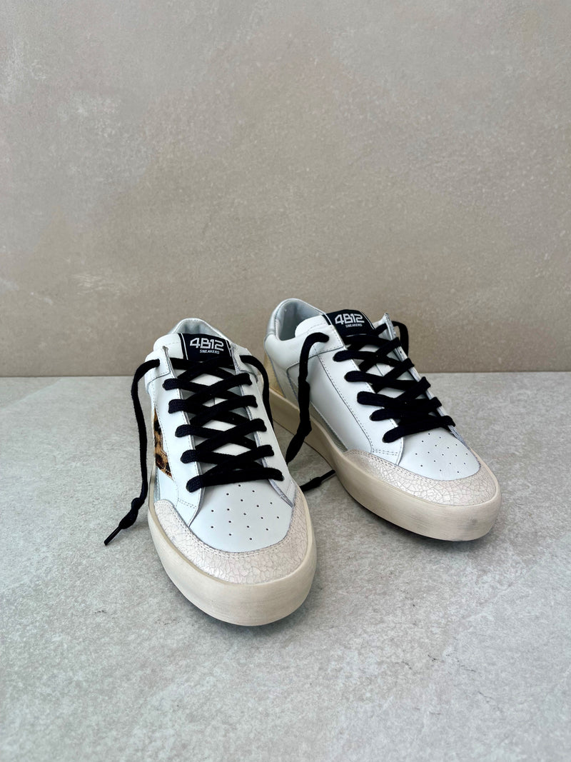 Sneaker Kyle bianco-metal