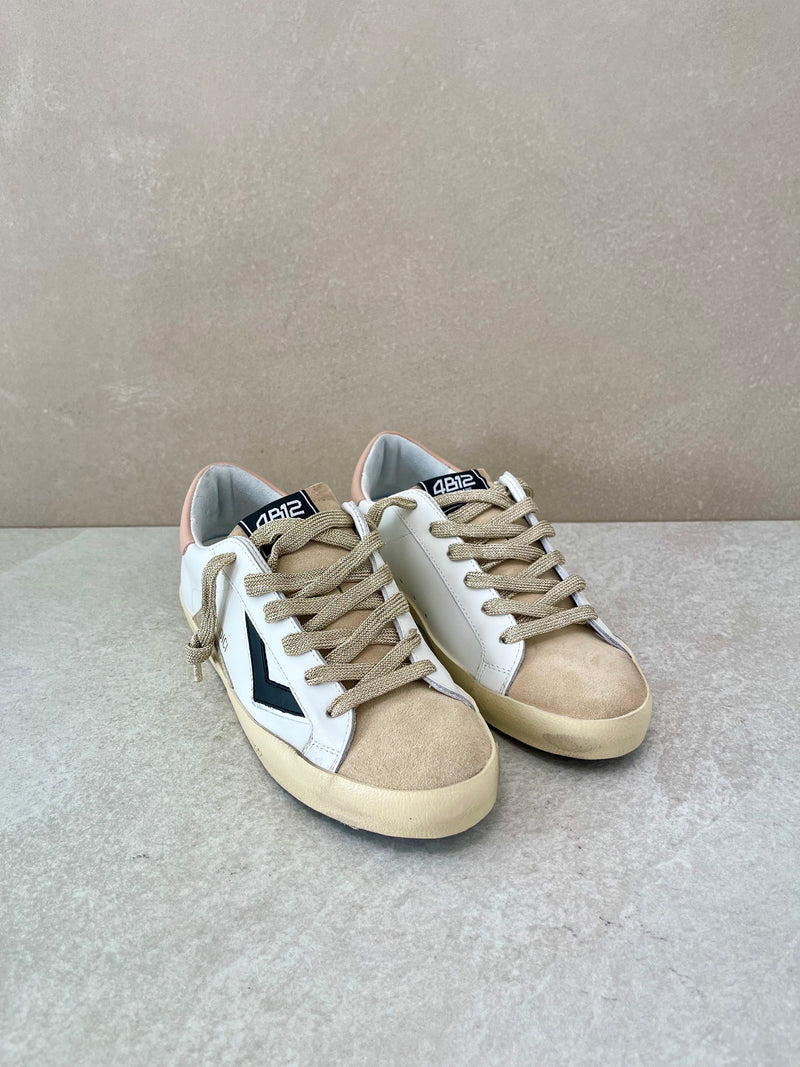 Sneaker Suprime bianco-rosa